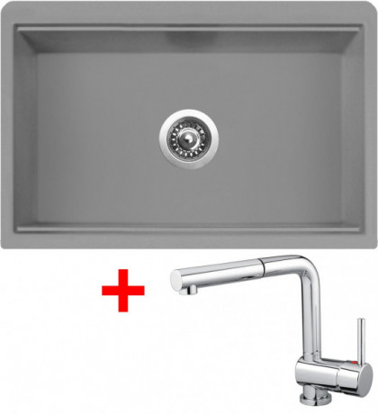 Sinks FARMHOUSE 838 NANO Nanogrey+MIX 3 P